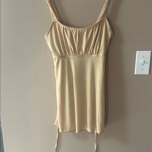 Elegant mustard yellow Sleeveless  top
